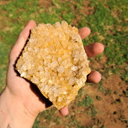 Limonite Quartz Cluster