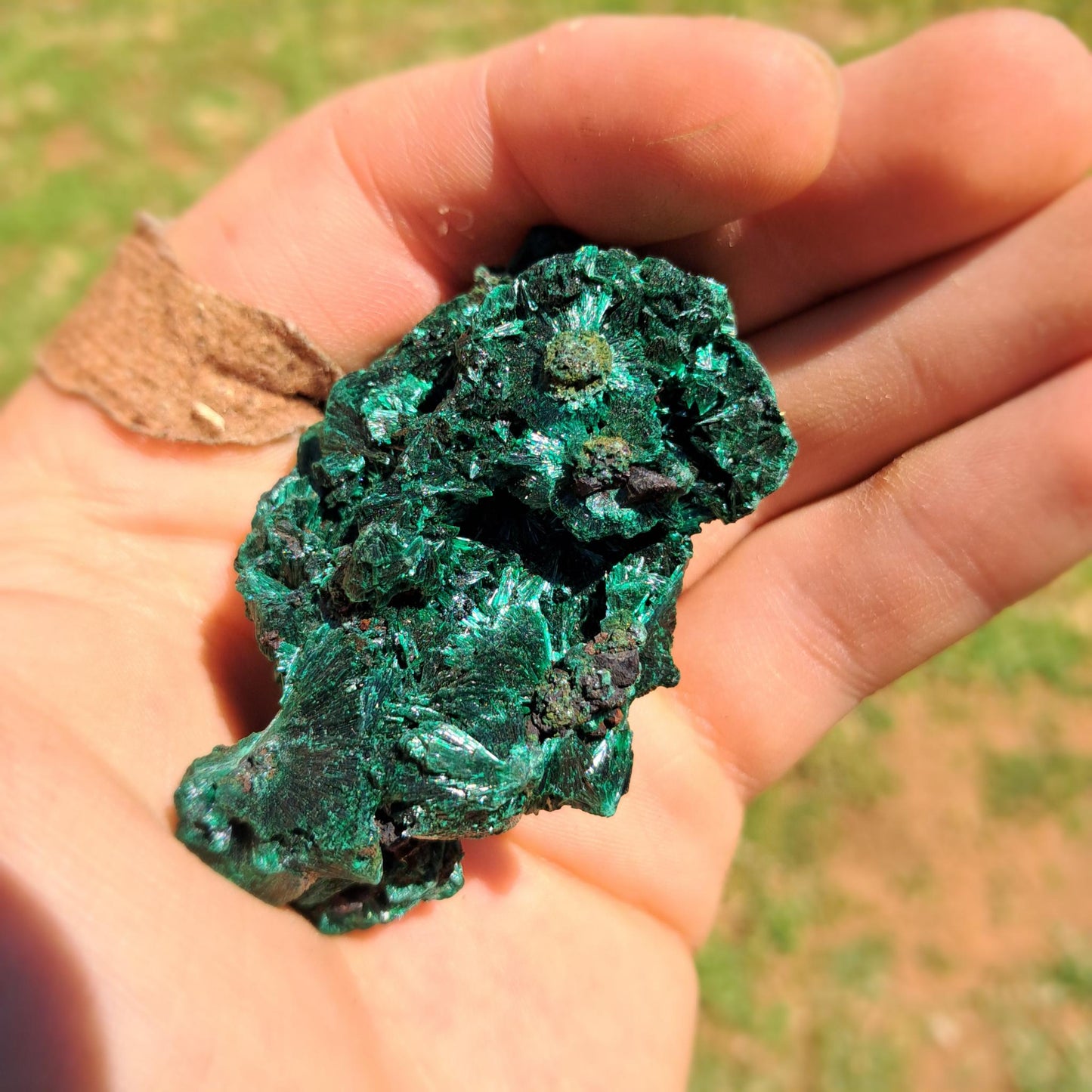 Natural Silky Malachite - Piece 10