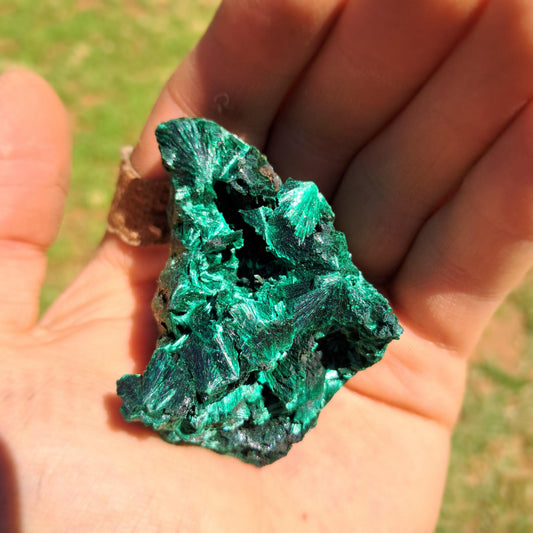 Natural Silky Malachite - Piece 12