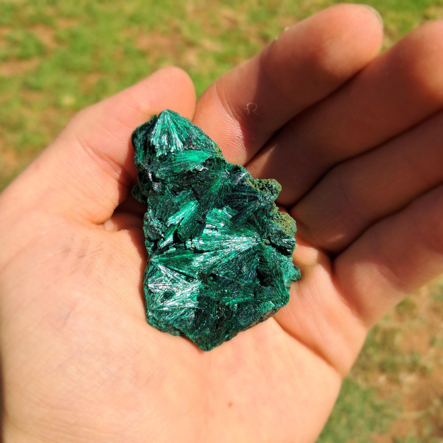 Natural Silky Malachite - Piece 5