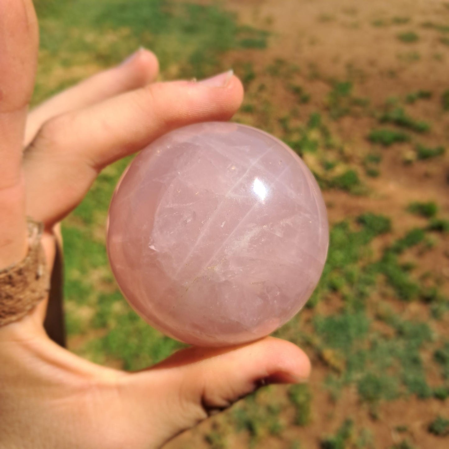 Rose Quartz Sphere 02