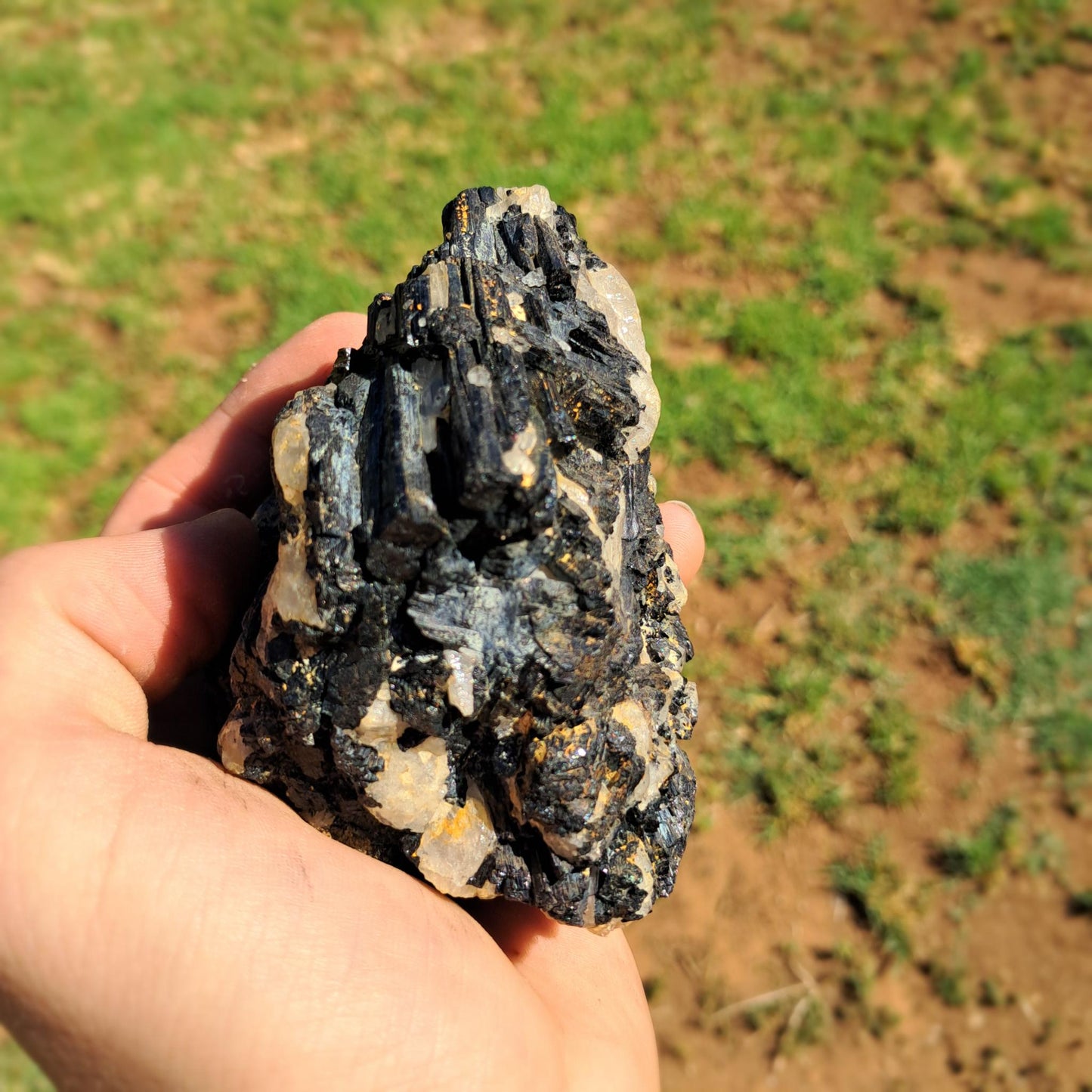 Schorl Black Tourmaline Cluster